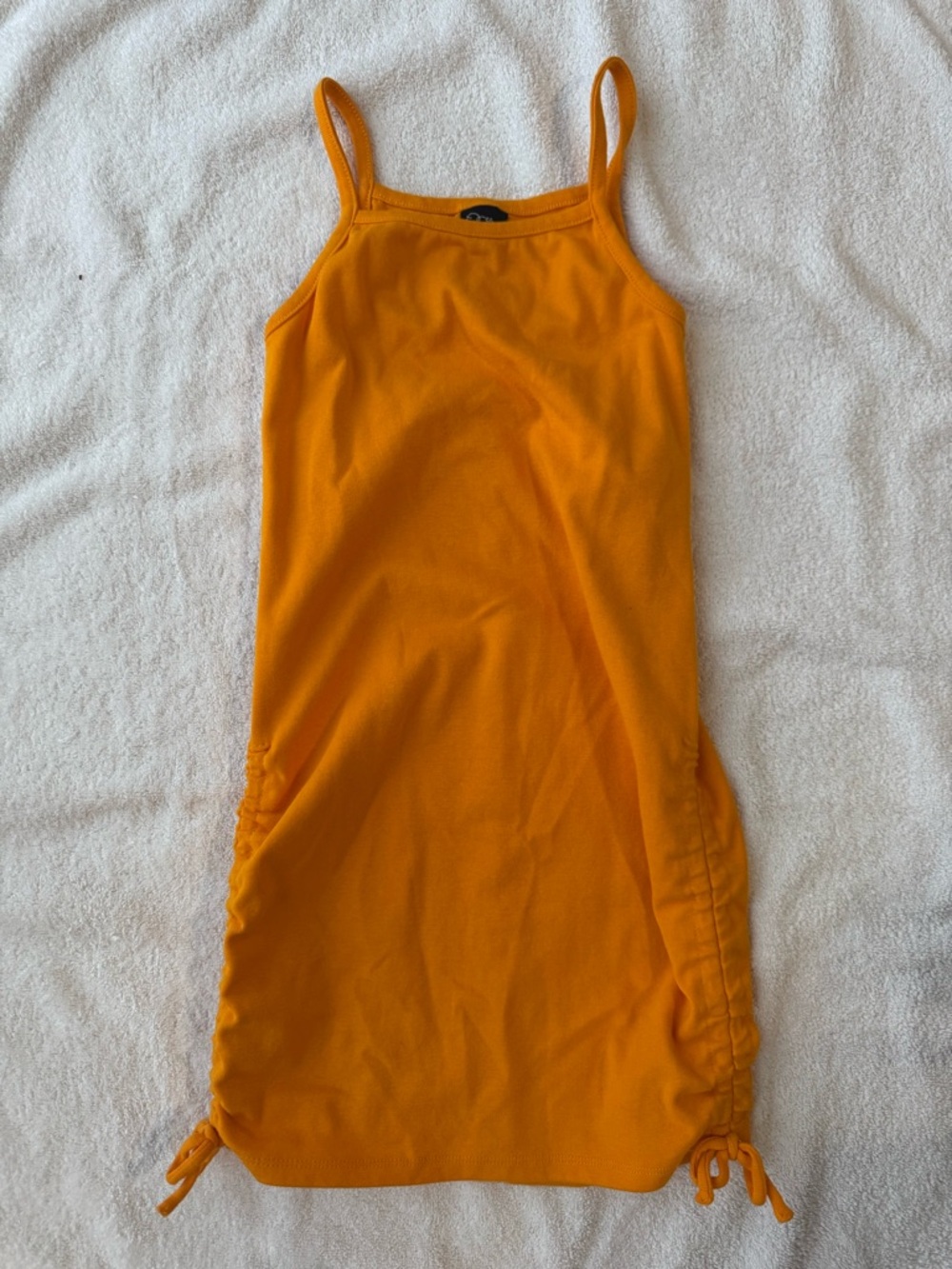 art class Bright Orange Tank Top with Slim Straps